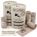 Pack Conciencia: 240 Bolsas Compostables (4 meses) + Portarrollos Gratis