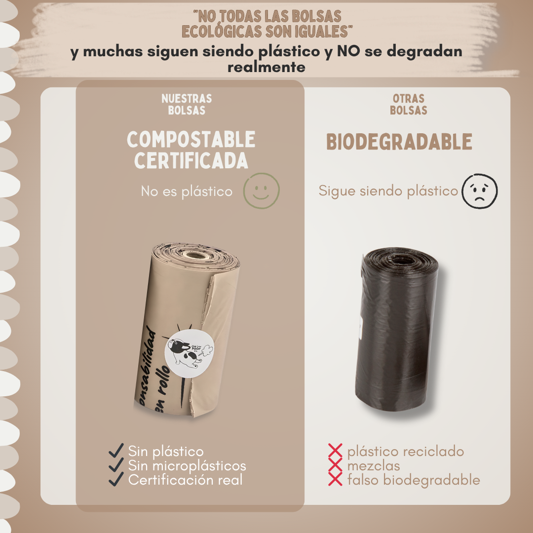 Bolsas compostables certificadas