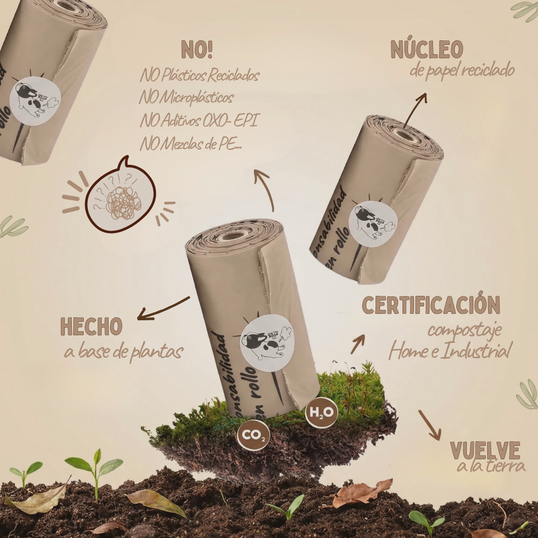 Bolsas compostables certificadas